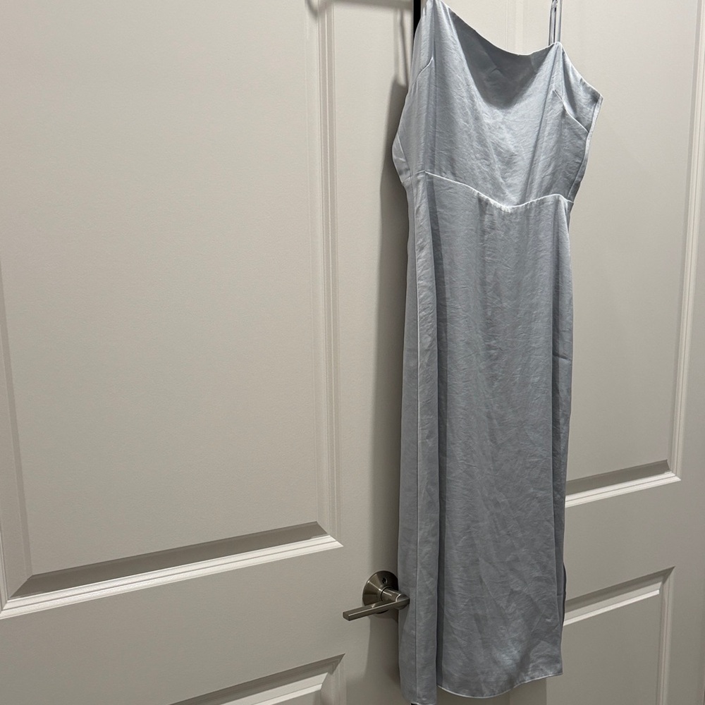 Elegant Light Blue Slip Dress